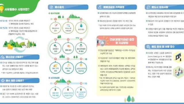 산림청, 여의도 면적 14배 사유림 매수·582억 원 투입