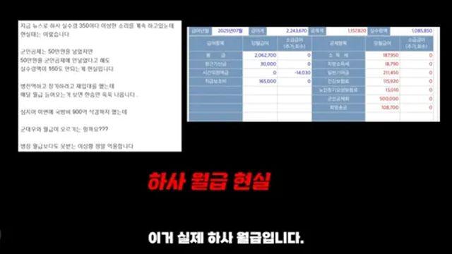 UDT 하사 3호봉의 놀라운 급여 수준