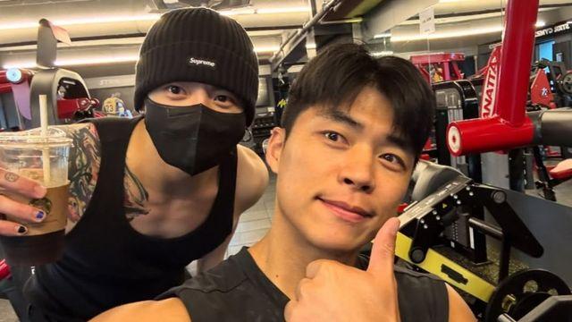 BTS 정국, 운동 중 포착된 새로운 문신에…팬들 관심 '들썩'