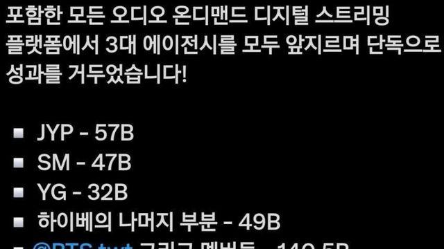 대한민국 5대 기획사