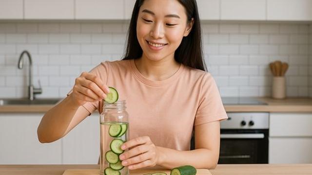 물 그냥 마시지 마세요...'오이'를 썰어 넣으면 첫 느낌부터 달라집니다