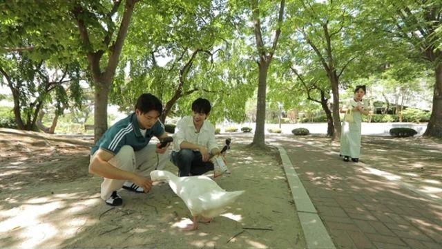 모교 방문 허성범 