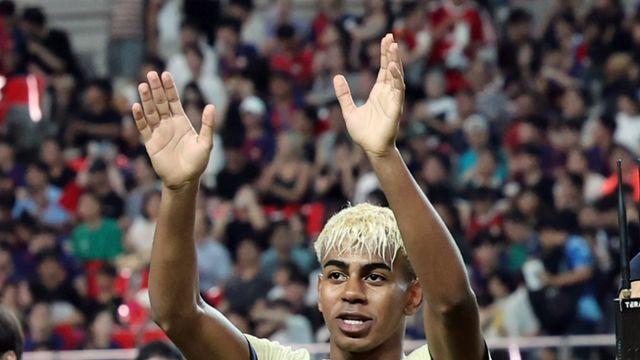 ‘공만 잡아도 환호’ 야말, 14분 만에 2골 관여…바르셀로나 2-0 리드 (전반 진행 중) [IS 상암]