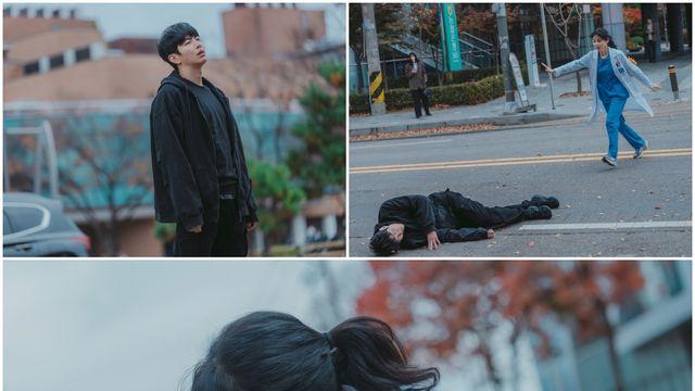MBC '메리 킬즈 피플' 이보영·이민기, 도로 한복판 혼절 현장 포착