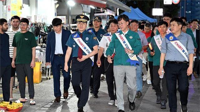이민근 안산시장, 민·관·경 합동순찰 진행...