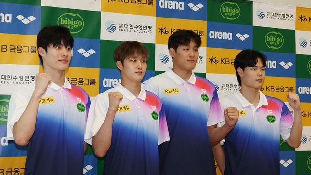 한국 남자 계영 800m, 세계선수권 결승서 5위… 2연속 메달 실패