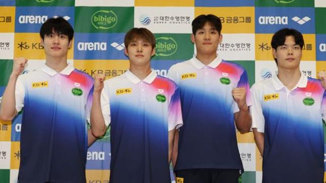 남자 계영 800m 대표팀, 세계선수권 3위로 결승행