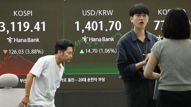 환율, 달러 강세에 두달만에 1400원대 돌파