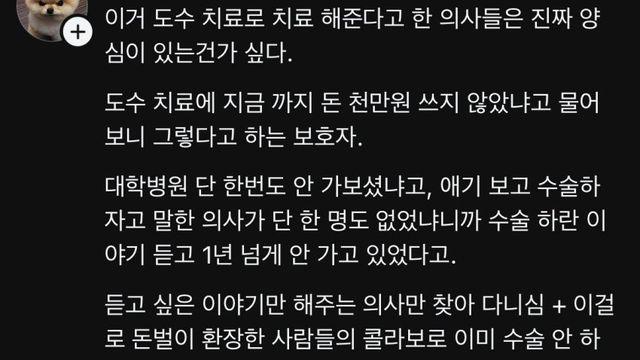 양심없는 의주빈들에 개빡친 의사