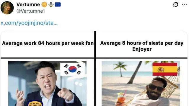 (인종차별 매움) X에서 한국 vs 스페인으로 싸움남