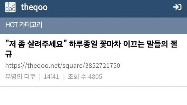 ㄷㅋ에 관광지 말학대 청원글 올라감ㅋ