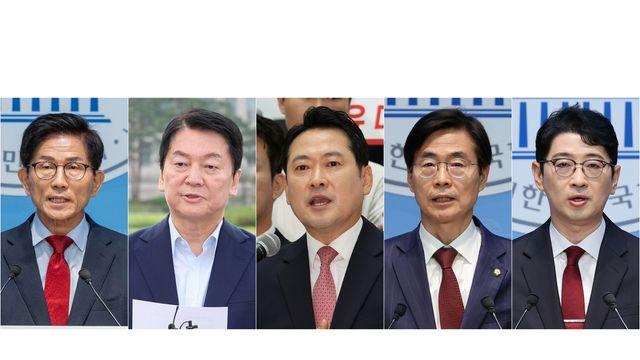 국힘 당권 주자들 첫 주말 표심 공략…TK·충청·강원행