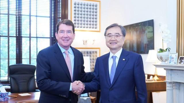 조현 외교장관, 美상원·백악관 인사와 면담…
