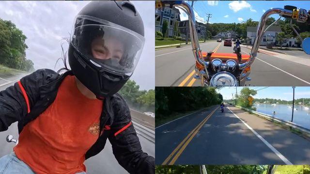 ‘임신 7개월’ 이시영 오토바이 200km 투어…누리꾼 걱정에 “감사해요”