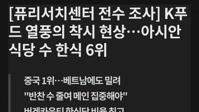 국뽕국뽕 한식 인기촌