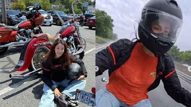 이시영, 200km 라이딩 태교…임신 7개월에 믿기지 않는 체력