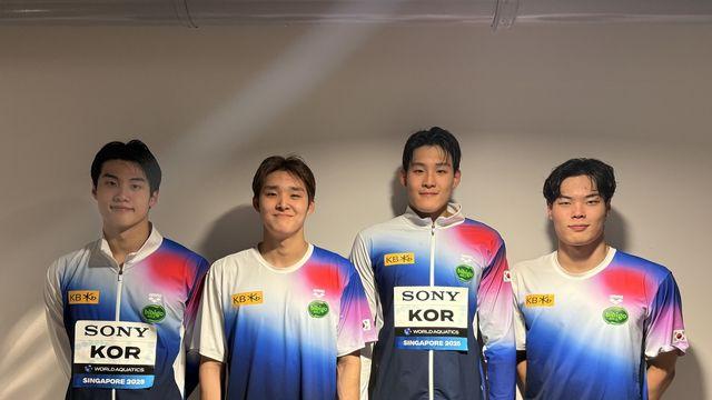 새 멤버로 세계5위 계영 800ｍ 대표팀 