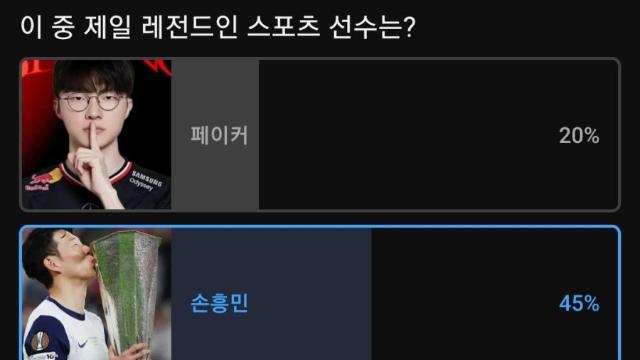 18만명이 투표한 대한민국 레전드 스포츠 스타 결과