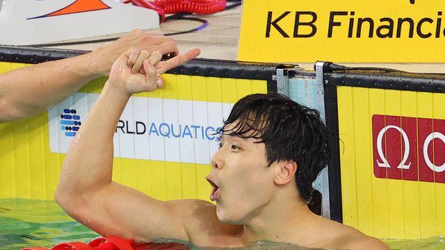 한국 선수 최초 세계선수권 자유형 50m 결승행...지유찬, 