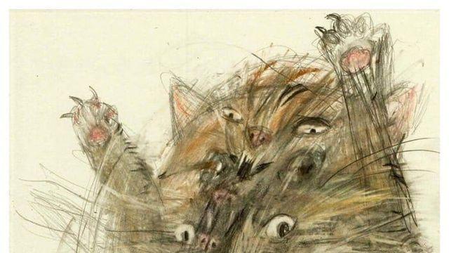 초현실 고양이 그림