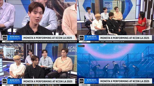 몬스타엑스, 美 'KCAL'·'KTLA 5' 출연…9월 1일 컴백 기대감 UP