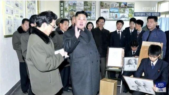 북한 미대생이 그린 김정은