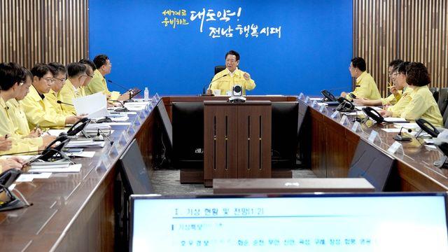 김영록 전남지사, 극한 호우 이재민 긴급 대피 지시