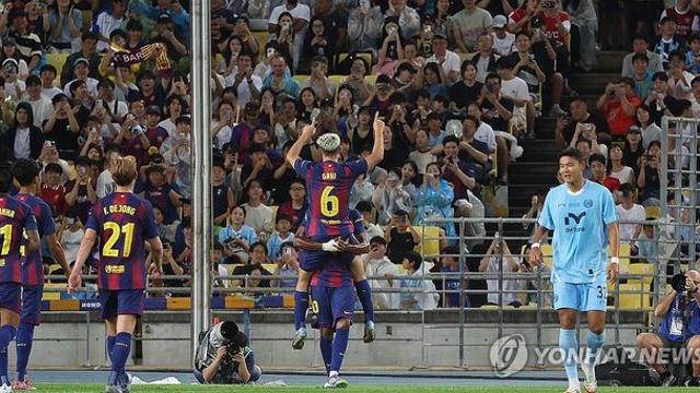 바르셀로나, 대구 상대로 5-0 골 폭죽…야말 선제골 도움