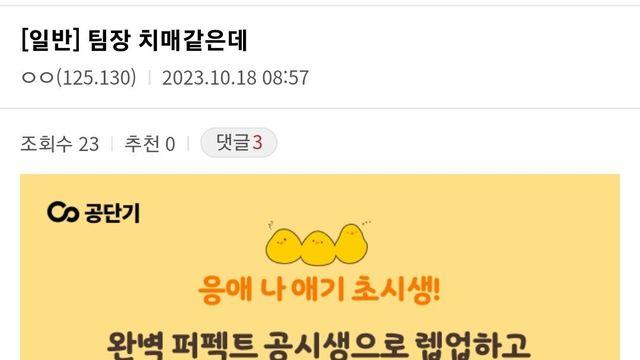 팀장이 치매 걸린것 같다는 디씨인