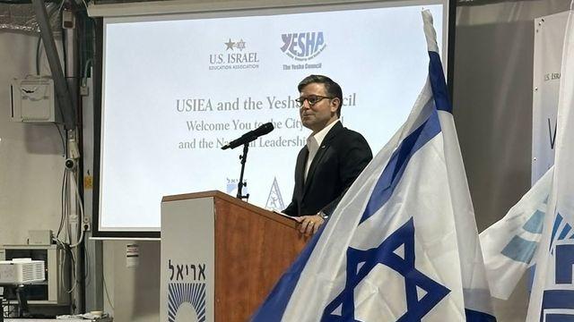 美하원의장, 요르단강 서안 유대인 정착촌 최초 방문