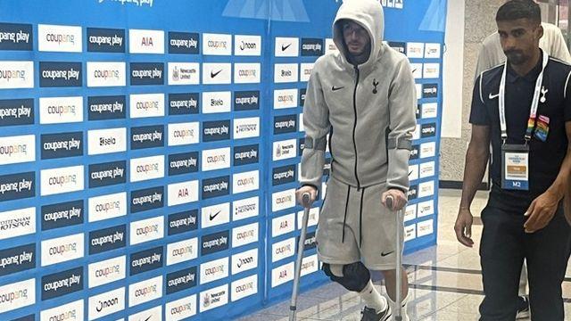 [IN ISSUE] 손흥민 떠나보낸 토트넘, 매디슨까지 부상...목발 짚고 절뚝이며 나갔다