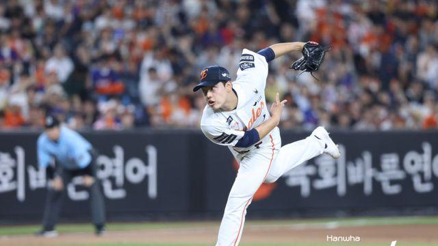 문동주 160.7km! 한화 새 구장 최고 구속 찍었다
