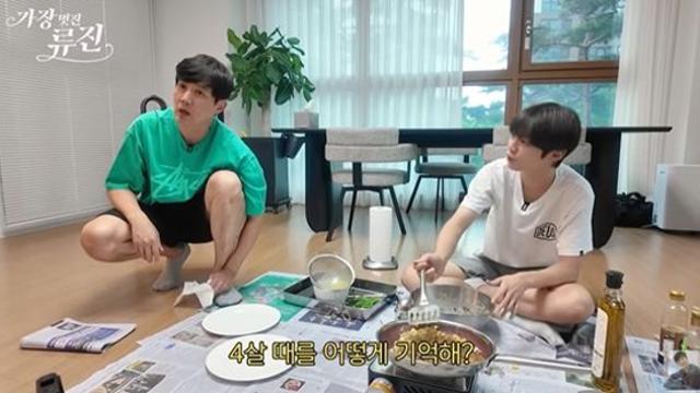 '뷔 닮은꼴' 류진 子 찬호, 어릴 때 기억 없다고?...