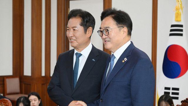 국회의장·총리 만난 정청래 