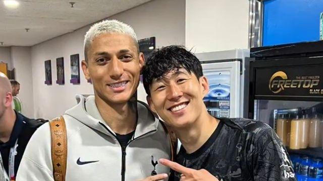 ‘손흥민 동상 세워라!’ 히샬리송, 이렇게 ‘SON바라기’였나...“너 옆에서 우승할 수 있어서 행복했어”