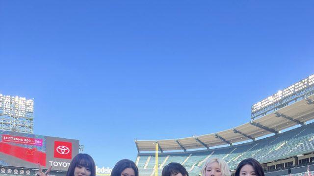 아이들, LA 에인절스 홈경기 시구·축하공연