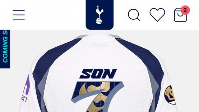 토트넘 공홈에 올라온 손흥민 새유니폼