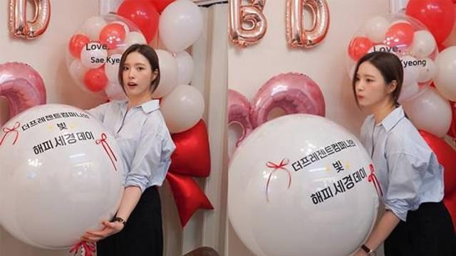 신세경, 생일 카페 현장 비하인드…팬 감동 프로젝트