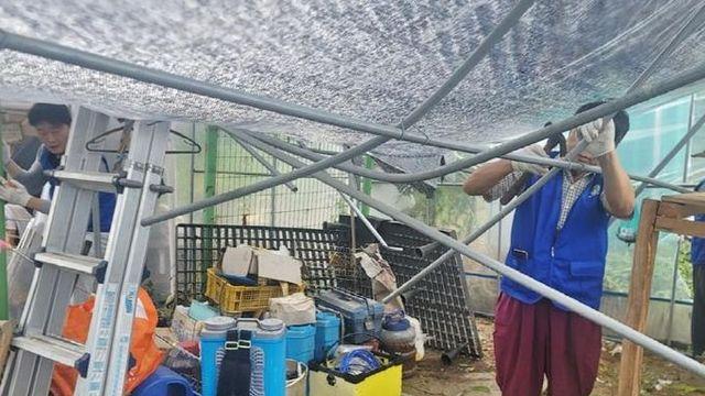 수원시 팔달구 행궁동 바르게살기운동위원회, 폭우 피해 농가 찾아 수해복구 봉사 진행