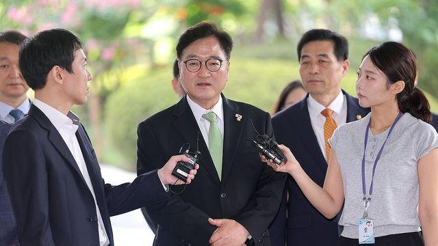 우의장, 내란특검 참고인 조사…