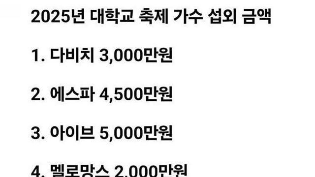 2025년 대학교 축제 가수 섭외 금액.jpg