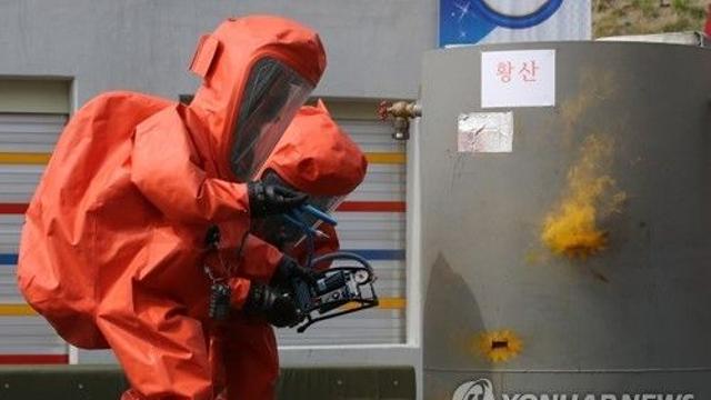 당진 폐수 처리약품 제조업체서 황산 튀어 2명 다쳐