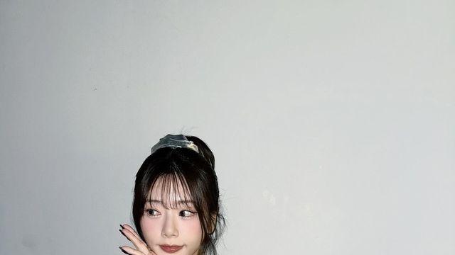 드림캐쳐 지유, 지퍼 디테일로 완성한 시크 블랙 스타일