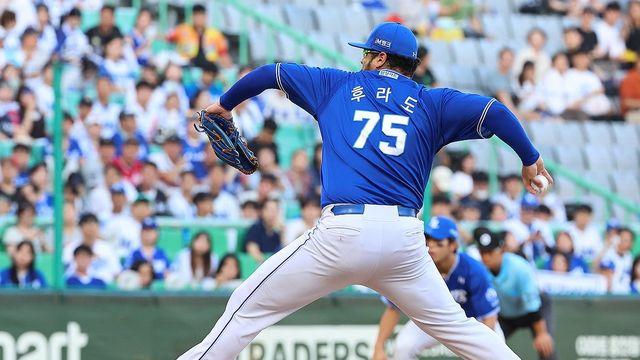 또 8이닝 던진 삼성 후라도, 최다 이닝 1위 등극…