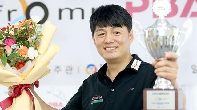 ‘원년멤버’ 강상구 강호 오태준에 역전승, 프로당구 첫 16강 진출[NH농협카드PBA]