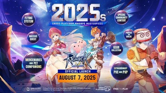 그라비티 게임 테크(GGT), MMORPG ‘라그나로크 V: 리턴즈’ 북남미 오세아니아 정식 론칭
