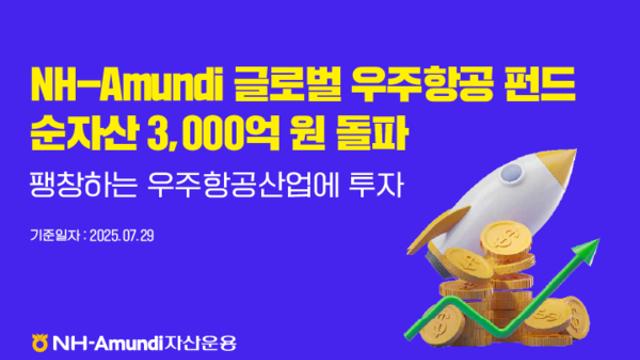 NH-Amundi, 우주항공 펀드 순자산 3000억원 돌파