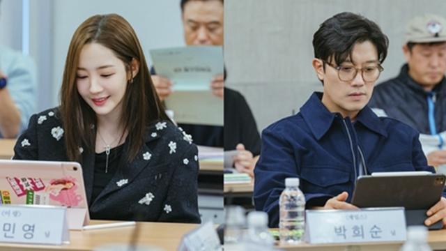 박민영→정웅인, 조합부터 사기…‘컨피던스맨KR’ 대본 리딩 현장