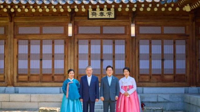 이재명 대통령, 베트남 당서기장 내외 국빈방한 상춘재 친교 행사