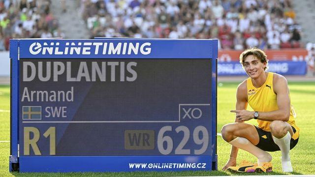 듀플랜티스, 남자 장대높이뛰기 13번째 세계신기록…6ｍ29